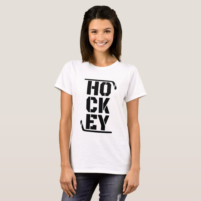 Funny Hockey    T-Shirt (Front Full)