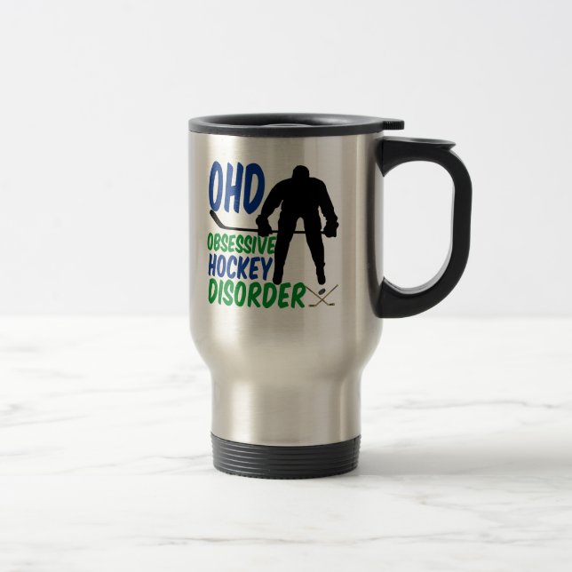 Funny Hockey Travel Mug (Right)