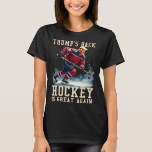 Funny Hockey Trump Player Cool Vintage Ice Hockey  T-Shirt