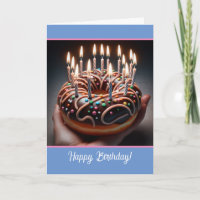 Funny "Hole Foods" Birthday with Decorated Doughnu