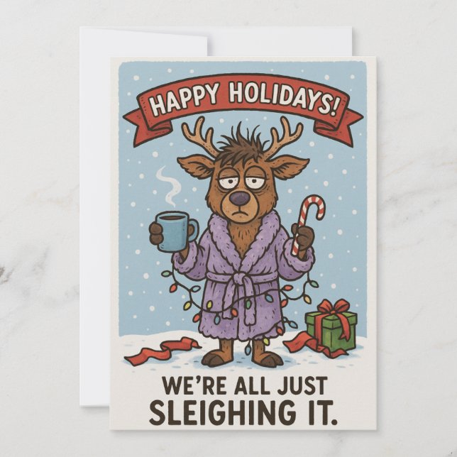 Funny Holiday Card.  (Front)