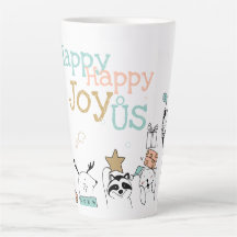 Funny Holiday Cartoon Animals Happy Happy