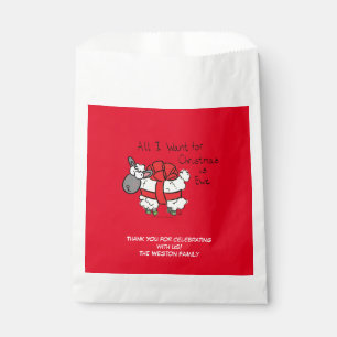 Funny Holiday Cute Sheep Christmas Cartoon Favour Bags