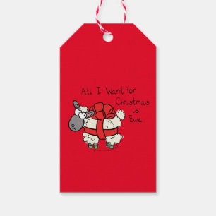 Funny Holiday Cute Sheep Christmas Cartoon Gift Tags