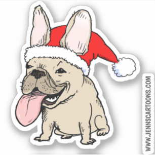 Funny Holiday French Bulldog Dog Frenchie Clause