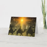 Funny Holiday Greeting Card<br><div class="desc">Whether they celebrate Christmas, Hanukkah, or Kwanzaa, THIS beautiful card hits at the heart of what's wrong with this world: "Some say that a MIRACLE happened, way back when A single shining star guided 3 Wise Men. So let us all now wish for a MIRACLE once again, For without one...</div>