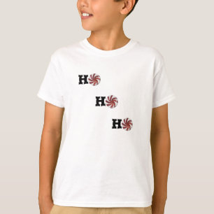 Funny Holiday Ho Ho Ho Peppermint Candy T-Shirt