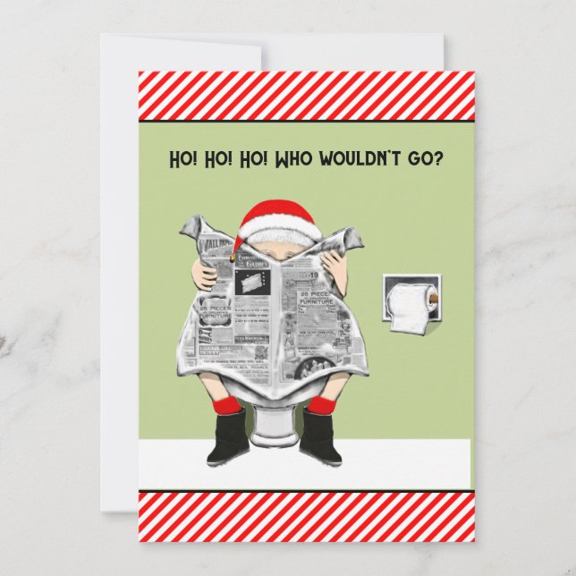 funny holiday party invitation (Front)
