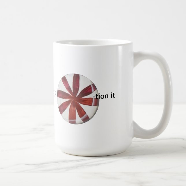 Funny Holiday Peppermint Candy Coffee Mug (Right)
