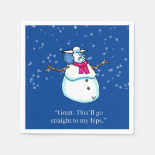 Funny Holiday Seasonal Humour Napkins