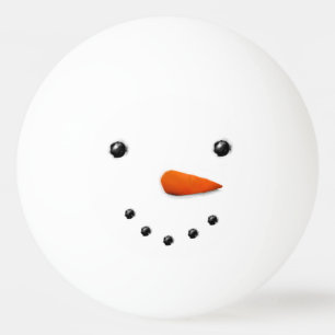 Funny Holiday Snowman Ping Pong Ball