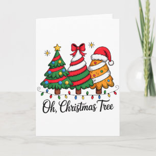 Funny Holiday Spirit Merry Christmas Quote Oh Chri Card