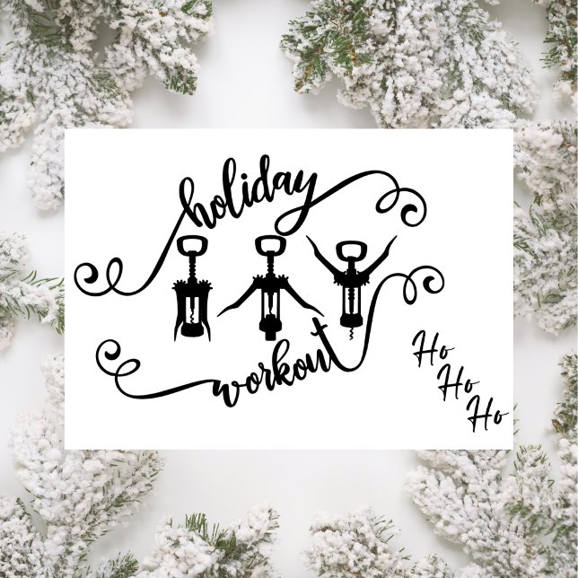 Funny Holiday Workout Christmas Card (Creator Uploaded)
