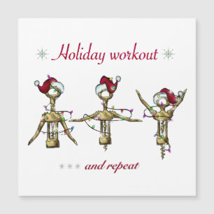 Funny Holiday Workout Christmas Card
