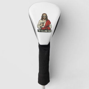 Funny Holy Father Coffee Vintage Engraving Shirt D Golf Head Cover