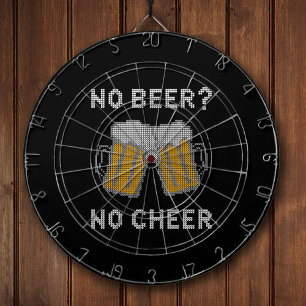 Funny Home Bar Xmas Holiday Decor Beer Quote Dartboard