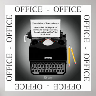 Funny Home Office Work From Home Poster