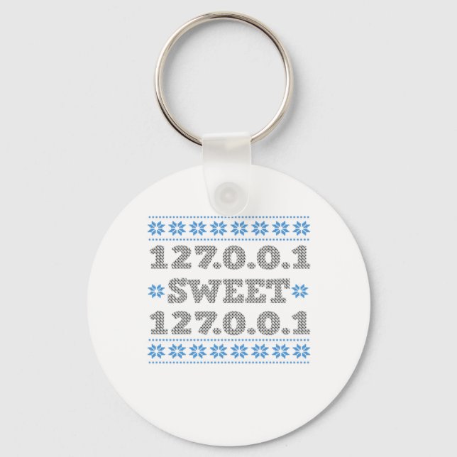 Funny Home Sweet Home Programmer Computer Nerd Key Ring (Front)