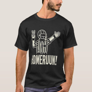 Funny HomeRun Baseball Football Mash Up Cute for w T-Shirt