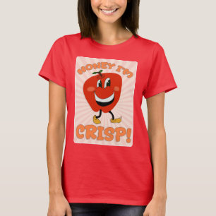 Funny Honey Crisp Cartoon Character Slogan T-Shirt