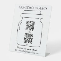 Funny honeymoon fund QR code digital tip jar