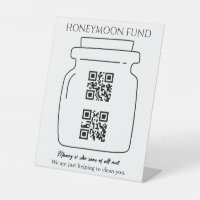Funny honeymoon fund QR code digital tip jar