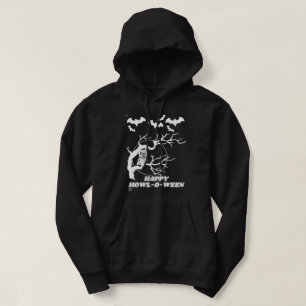 funny hoodie sweatshirt "HAPPY HOWL-O-WEEN"