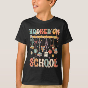 Funny hooked on school cute school teacher men T-Shirt