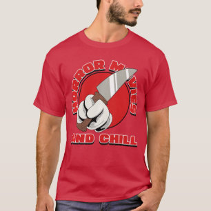 FUNNY HORROR MOVIES AD CHILL VINTAGE HORROR 70s SL T-Shirt