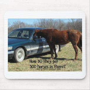 Funny Horse "300 Horse" Mouse Pad