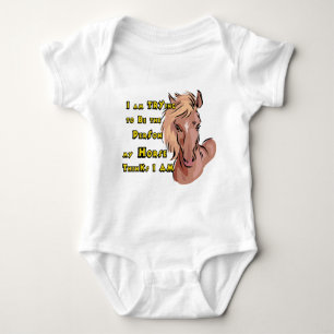 Funny Horse Baby Bodysuit