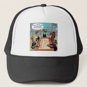 Funny Horse Bank Robber Trucker Hat