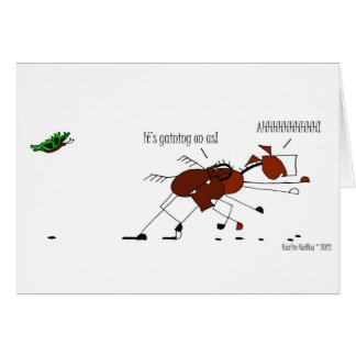 Funny Horse & Butterfly Cartoon