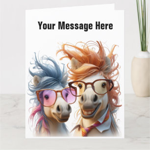 Funny Horse Card
