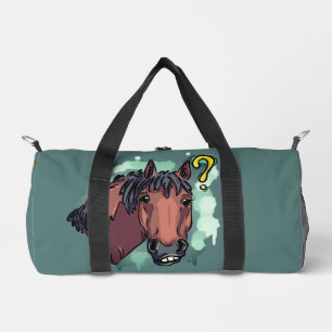 Funny horse duffle bag
