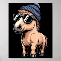 Funny Horse In Retro Style - Farm Humour Ny Funny 