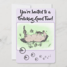 Funny Horse Lover Party Whimsical Floral Frolic
