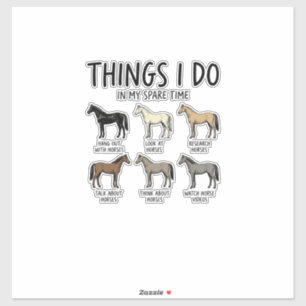 Funny Horse Lover Things I Do Vintage Shirt Design
