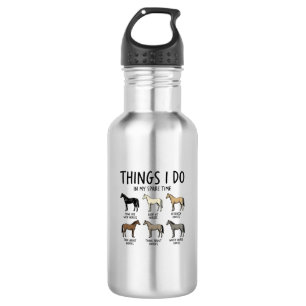 Funny Horse Lover Things I Do Vintage Shirt Design 532 Ml Water Bottle