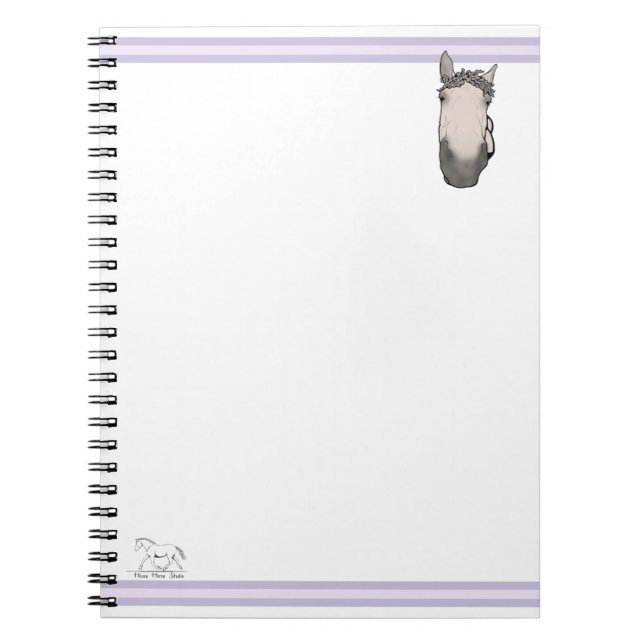 Funny Horse Lover Whimsical Supervisory Snoot Notebook (Front)