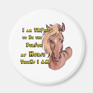 Funny Horse Magnet