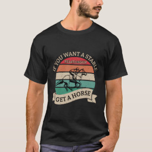 Funny Horse Owner Lover Jockey T-Shirt