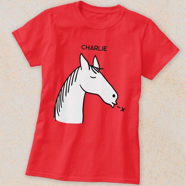 Funny Horse Personalised T-Shirt (Creator Uploaded)