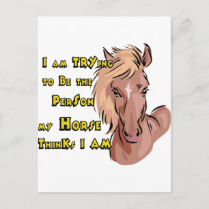 Funny Horse Postcard