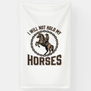 Funny Horse Quote Vintage Western Riding Design_1 Banner