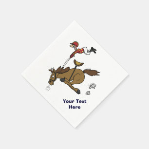 Funny Horse Race Party Napkin