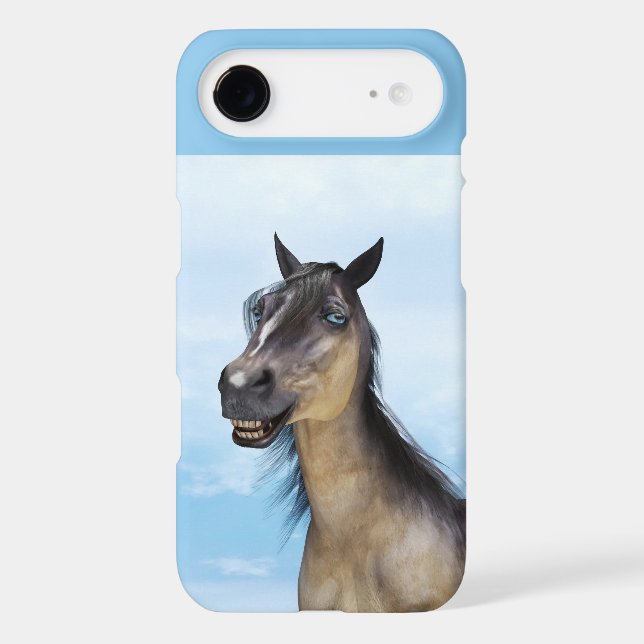 Funny Horse Smile Portrait Art (Back)