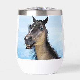 Funny Horse Smile Portrait Art