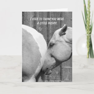 Funny Horse Thank You For The Encouragement Card