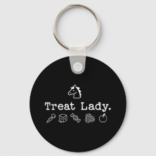 Funny Horse Treat Lady - Horse Mum Equestrian Hors Key Ring